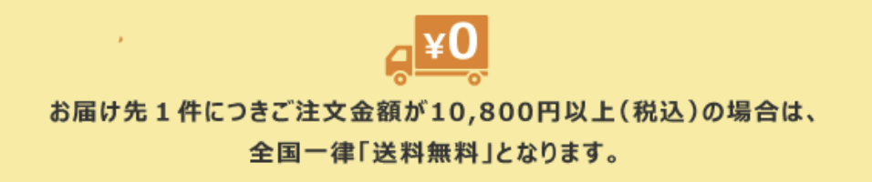 10,800円で送料無料